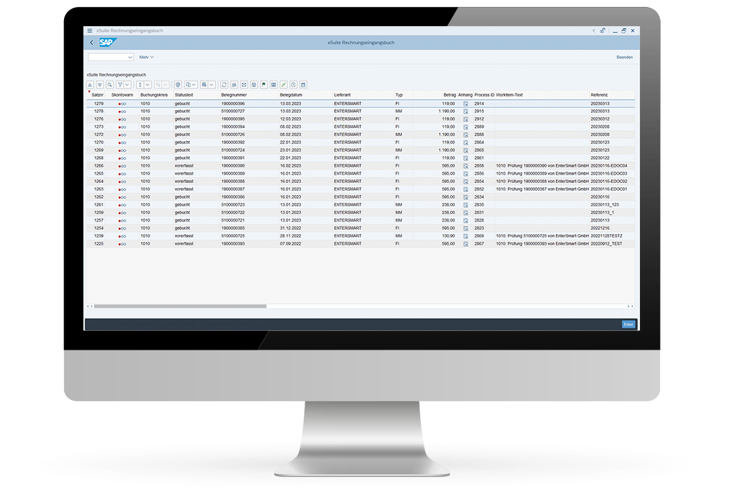 xSuite Invoice in SAP 